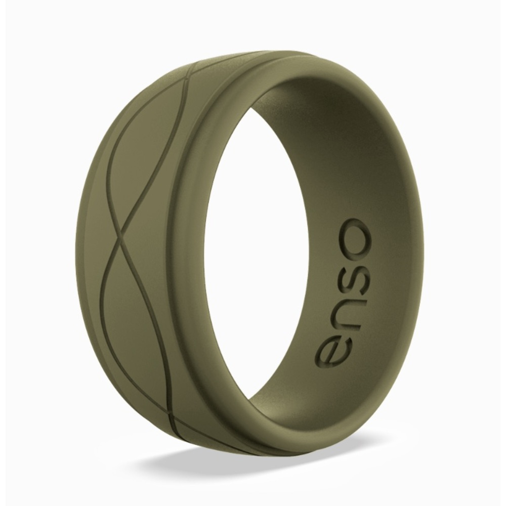 NWT Enso Infinity Silicone Ring in Pine